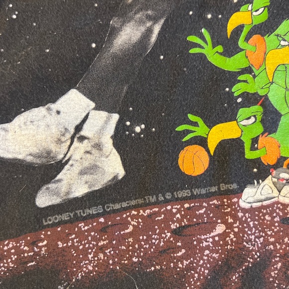 Vintage 90s Nike Air Michael Jordan Space Jam single stitch super rare tee - Picture 12 of 12